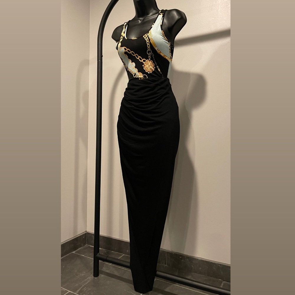 Helmut Lang Blk Drawstring Skirt Size M